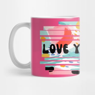 Love Yourself Abstract Art Mug